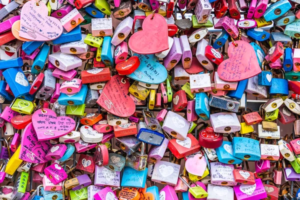 Soul Jižní Korea Prosince 2018 Láska Klíč Hoře Namsan Soul — Stock fotografie