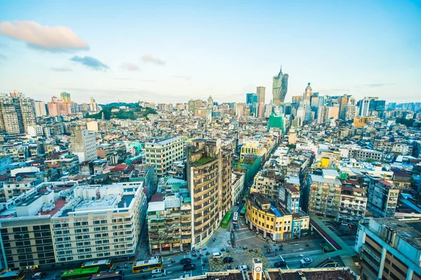 Bela Arquitetura Edifício Paisagem Urbana Horizonte Cidade Macau — Fotografia de Stock