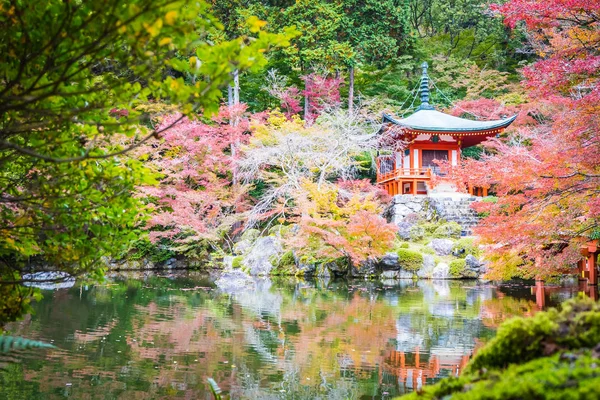 Vackra Daigoji Tempel Med Färgglada Träd Och Blad Höstsäsongen Kyoto — Stockfoto
