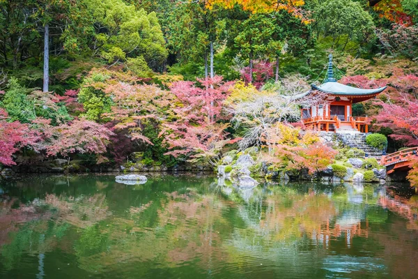 Beautiful Daigoji Temple Colorful Tree Leaf Autumn Season Kyoto Japan — Stock Photo, Image