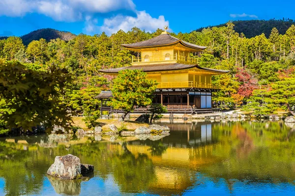 Prachtige Kinkakuji Tempel Met Gouden Pavillion Landmark Van Kyoto Japan — Stockfoto