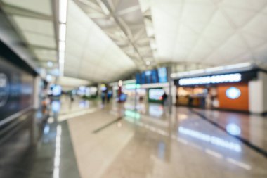 Soyut bulanıklık ve arka plan için Havaalanı terminal iç defocused