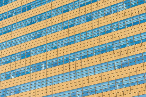 Krásná Architektura Kancelářská Budova Tvrzeným Sklem Okna Textury Pro Pozadí — Stock fotografie