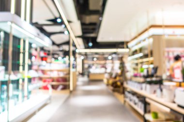 Soyut bulanıklık ve güzel lüks alışveriş ve perakende mağaza iç için arka plan bulanıklık