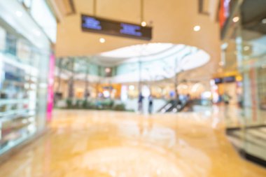 Arkaplan için mağaza içi soyut bulanıklık ve odaklanmış alışveriş merkezi