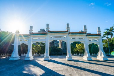 Taipei Ulusal Sarayı Müzesi Tayvan seyahat için dönüm noktası dış bina güzel mimari