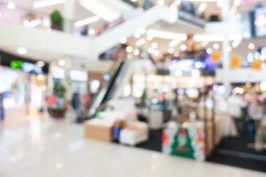 Arka plan için mağaza alışveriş merkezi iç bulanıklık