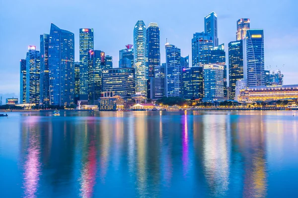 Singapura Janeiro 2019 Bela Arquitetura Edifício Marco Exterior Horizonte Cidade — Fotografia de Stock