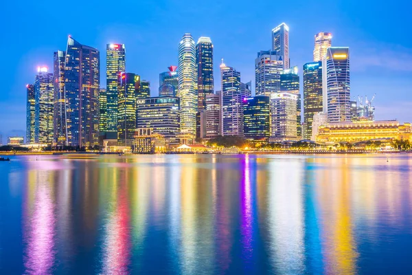 Σιγκαπούρη Ιανουαρίου 2019 Όμορφη Αρχιτεκτονική Κτίριο Ορόσημο Εξωτερικό Στον Ορίζοντα — Φωτογραφία Αρχείου