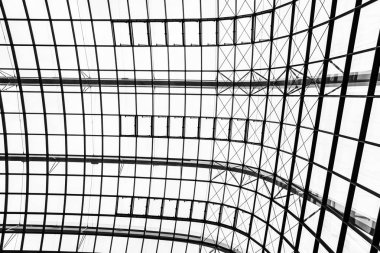 Arka cam pencere çatı mimari dış siyah ve beyaz renkli arka planı için