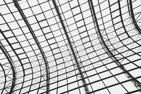 Abstract Glass Window Roof Architecture Exterior Background Black White Color — Stock Photo, Image