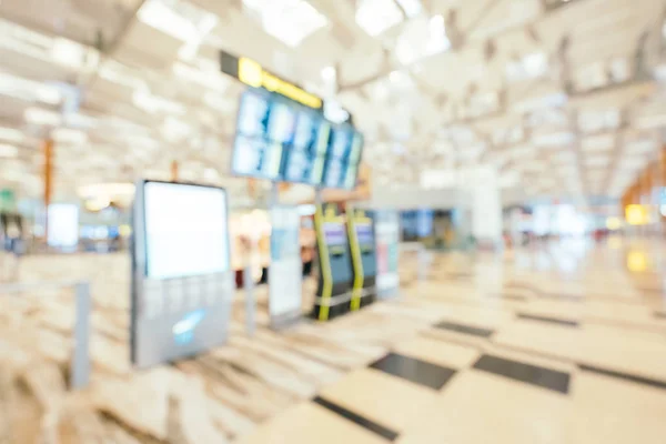 Abstract Blur Defocused Changi Aiport Terminal Interior Background — Stock Photo, Image