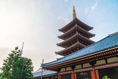 Güzel mimari Sensoji Tapınağı inşa ünlü ziyaret asakusa alan tokyo Japonya için yerdir