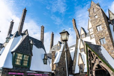 Osaka, Japonya - 12 Kasım 2018: güzel eğlence cazibe Evrensel Studio Osaka harry Potter
