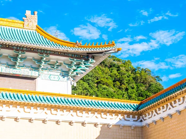 Beautiful Architecture Building Exterior National Palace Museum Taipei Taiwan Popular — Stock Photo, Image