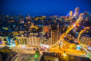 Bina Cityscape macau şehir manzarası geceleri güzel mimari