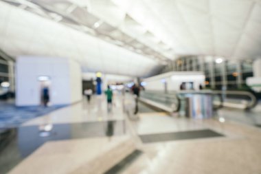 Soyut bulanıklık ve arka plan için Havaalanı terminal iç defocused