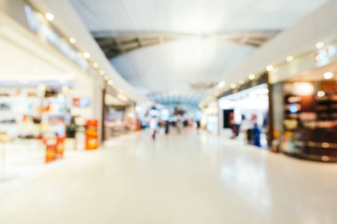 Soyut bulanıklık ve arka plan için Havaalanı terminal iç defocused