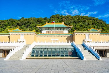 Taipei Ulusal Sarayı Müzesi Tayvan seyahat için dönüm noktası dış bina güzel mimari