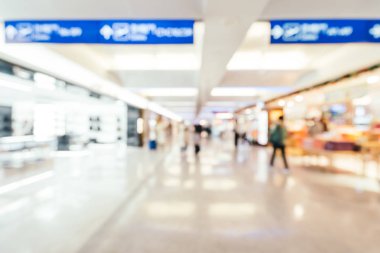 Soyut bulanıklık alışveriş merkezi mağazası iç arka planı için
