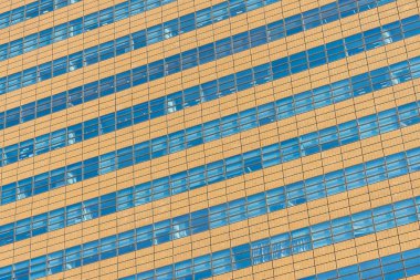 Güzel mimari ofis binası ile cam pencere dokular dış arka planı için