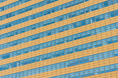 Güzel mimari ofis binası ile cam pencere dokular dış arka planı için