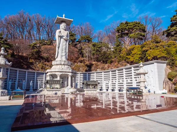 Bela Estátua Budismo Bongeunsa Temple Seul City Coreia Sul — Fotografia de Stock