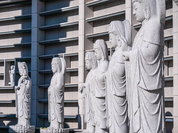 Hermosa Estatua Budista Templo Bongeunsa Ciudad Seúl Corea Del Sur — Foto de Stock