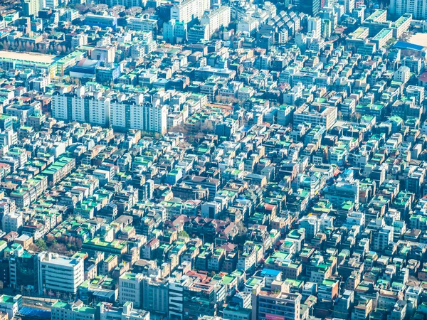 Hermosa Vista Aérea Del Edificio Arquitectura Ciudad Seúl —  Fotos de Stock