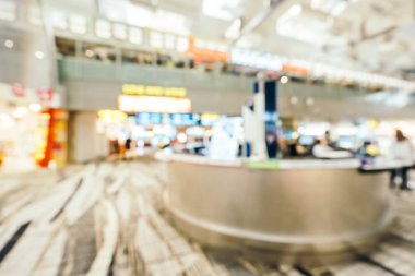 Soyut bulanıklık ve arka plan için changi Havaalanı terminal iç defocused