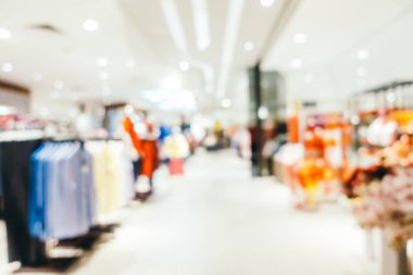 Arkaplan için mağaza içi soyut bulanıklık ve odaklanmış alışveriş merkezi