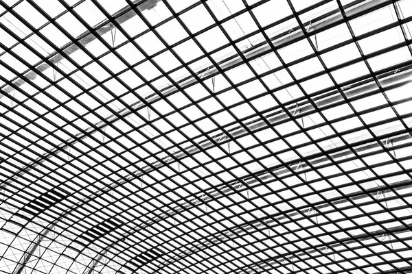 Abstrakta Glas Fönster Tak Arkitekturen Exteriör För Bakgrund Svart Och — Stockfoto