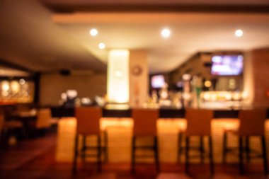 Soyut bulanıklık ve ufuk restoran ve kafe iç arka plan ve yüzey için