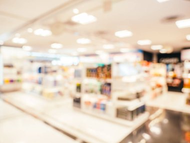 Soyut bulanıklık ve ufuk alışveriş merkezi alışveriş arka plan için