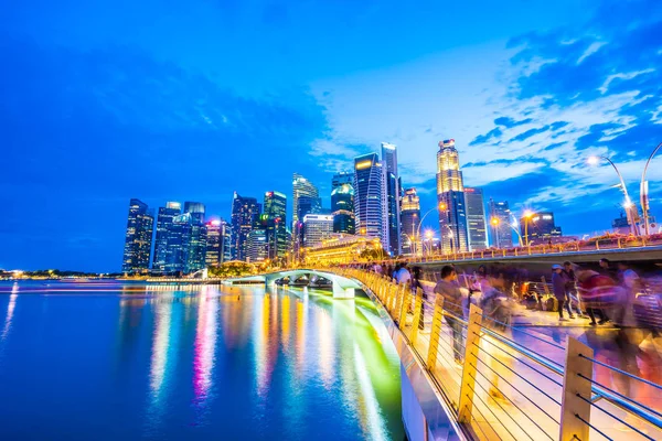 Singapore Jan 2019 Beautiful Architecture Building Skyscraper Marina Bay Singapore — Stock Photo, Image