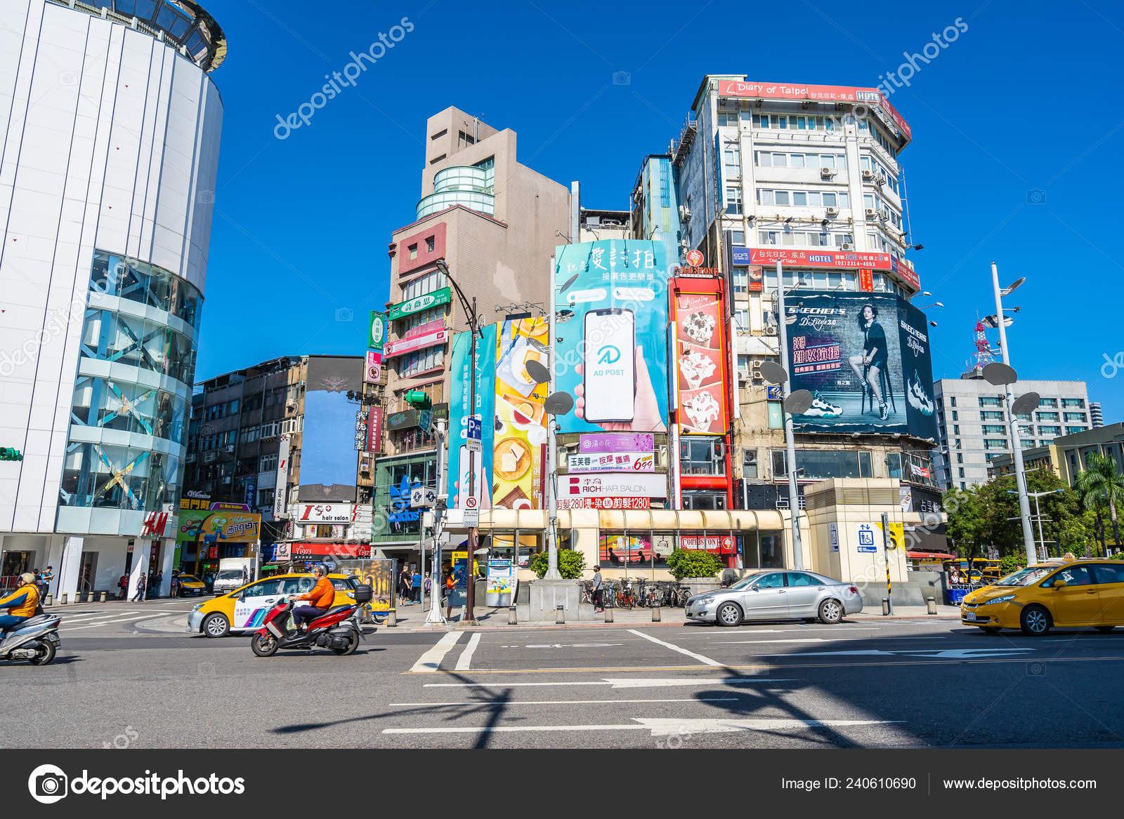 Taipei Taiwan November 2018 Ximending Market Popular Place