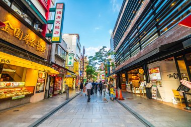 Yokohama Japonya 26 Temmuz 2018: China town bir popüler yerdir için zevk yokohama CITY Japonya Çin yemeği restoranda