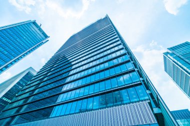 Güzel mimari iş ofis pencere cam desenli gökdelen şehir Binası