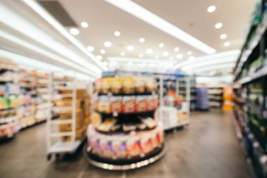 Soyut bulanıklık ve arka plan için alışveriş mağazası süpermarkette defocused