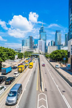 Hong kong, Çin - 15 Eylül, 2018: güzel mimari ofis hongkong City dış gökdelen Binası