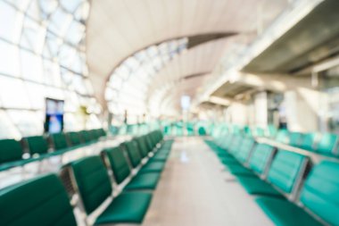 Soyut bulanıklık ve arka plan için Havaalanı terminal iç defocused