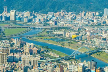 Tayvan Taipei şehir manzarası bina güzel mimari