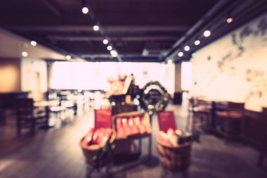 Soyut bulanıklık ve ufuk restoran ve kafe Cafe iç arka planı için