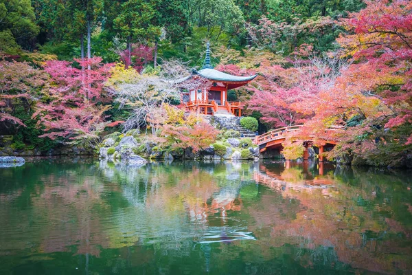 Beautiful Daigoji Temple Colorful Tree Leaf Autumn Season Kyoto Japan — Stock Photo, Image