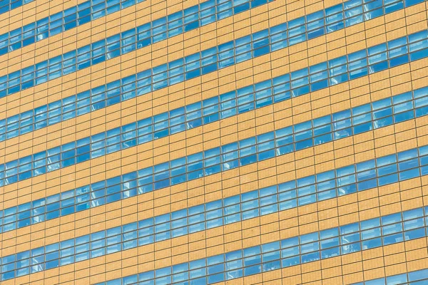 Edifício Escritórios Arquitetura Bonita Com Texturas Janela Vidro Exterior Para — Fotografia de Stock