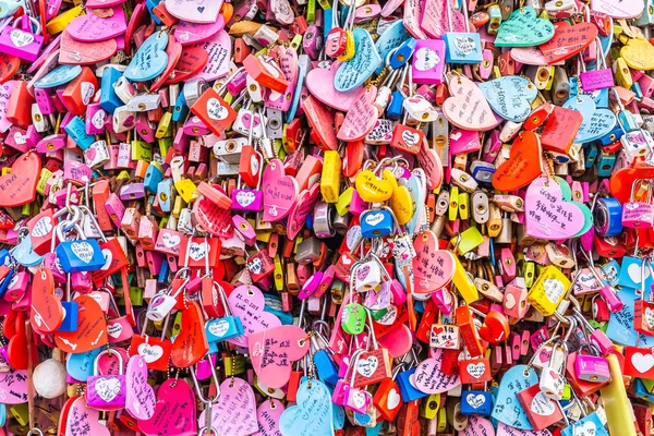 Soul Jižní Korea Prosince 2018 Láska Klíč Hoře Namsan Soul — Stock fotografie