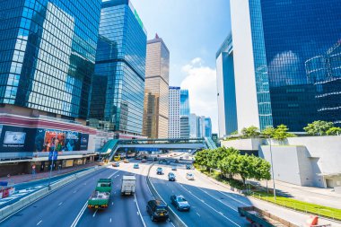 Hong kong, Çin - 15 Eylül, 2018: güzel mimari ofis hongkong City dış gökdelen Binası