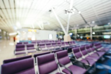 Soyut bulanıklık ve arka plan için Havaalanı terminal iç defocused