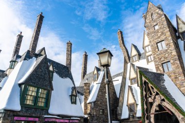 Osaka, Japonya - 12 Kasım 2018: güzel eğlence cazibe Evrensel Studio Osaka harry Potter