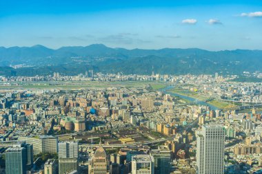 Tayvan Taipei şehir manzarası bina güzel mimari